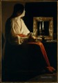 The Penitent Magdalen candlelight Georges de La Tour